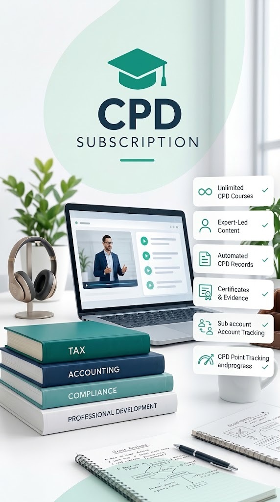 CPD subscription with online courses for accountants